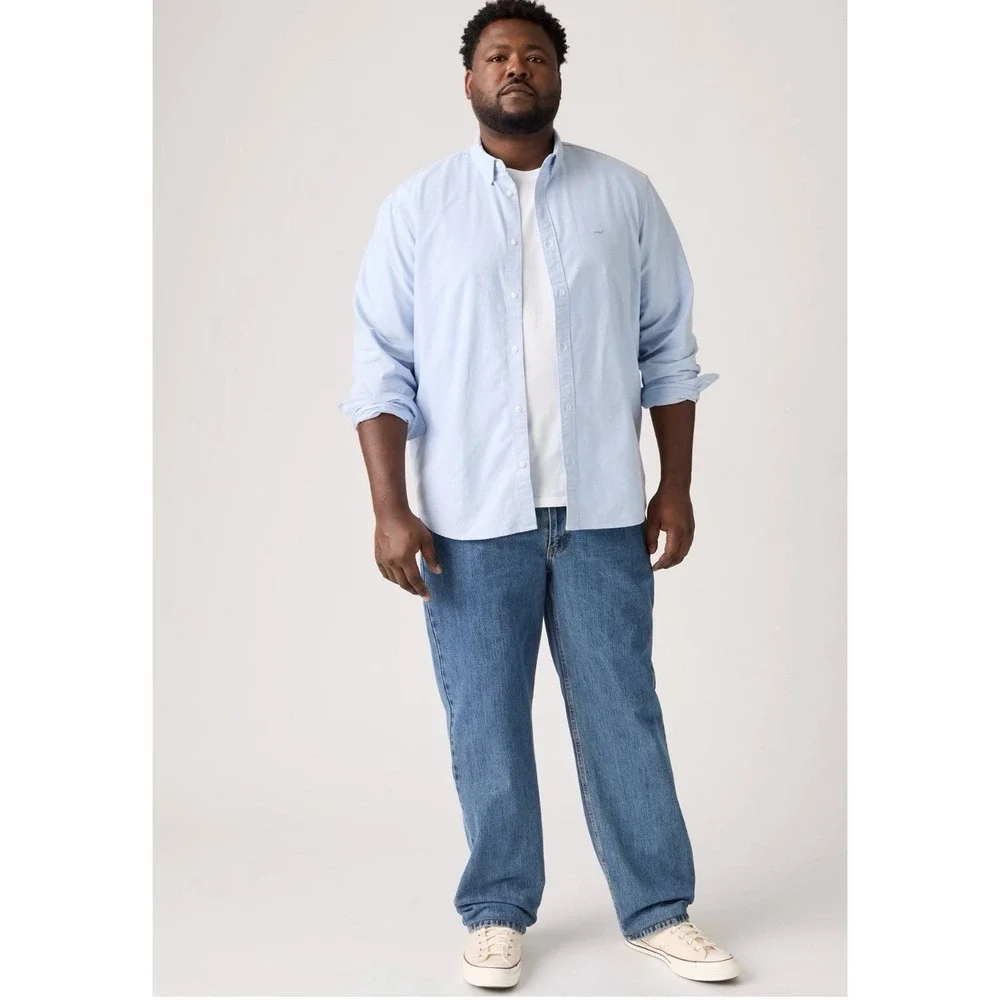 Levi's 550 Relaxed Fit Tapered Leg Medium Wash‎ Blue Jeans Size 50x30, NWT